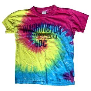Jon Lauren Washington DC Swirling‎ Tie Dye T-Shirt Size Small